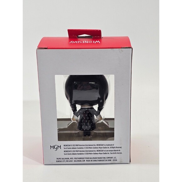 ALK Hallmark Christmas Tree Ornament The Addams Family Wednesday Addams Figurine - Picture 3 of 5